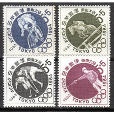 Japonia 1963 - Jocurile Olimpice Tokyo (V), serie neuzata