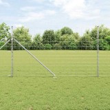 VidaXL Gard de c&acirc;mp 1,4x50 m din oțel galvanizat