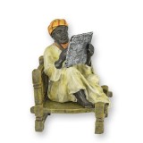 Poet arab-statueta din bronz pictat ND-47