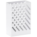 HOMCOM Suport pentru Umbrele cu Tavă pentru Colectarea Picăturilor și 4 C&acirc;rlige, 28x14x41 cm, Alb | Aosom Romania