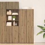 vidaXL Bufet Stejar 40x42.5x185 cm Lemn prelucrat