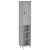 Dulap inalt, gri sonoma, 34,5x34x180 cm, lemn prelucrat