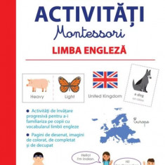 Prima mea carte de activitati Montessori. Limba engleza, 3-6 ani |