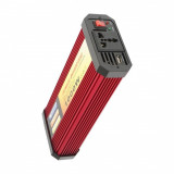 Invertor tensiune de la 12V la 220V 1000W cu protectie + USB