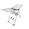 Uscator rufe Argento-Plus, 24 m, aluminiu, Gri/Negru