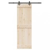Set feronerie usa glisanta vidaXL, 152.5cm, otel negru, max 100kg