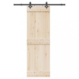 vidaXL Set feronerie pentru uși glisante, negru, 152,5 cm, oțel