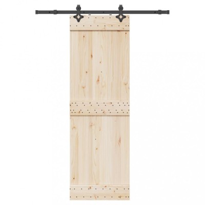 vidaXL Set feronerie pentru uși glisante, negru, 152,5 cm, oțel 4009706 foto