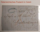 Romania 1862 - Scrisoare circulata GALATI-CONSTANTINOPOL