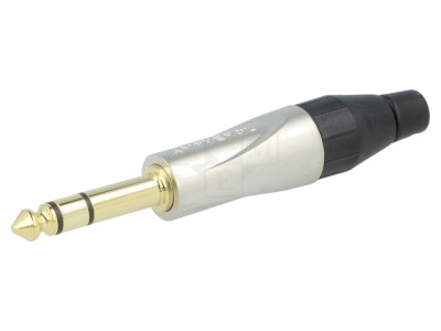 Conector Jack 6,3mm Stereo drept foto