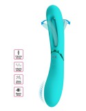 Vibrator Punctul G Romance Lexie, Turcoaz, 20 cm