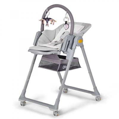 SCAUN DE MASA KINDERKRAFT LASTREE, 2 IN 1, TRANSFORMABIL, GREY foto
