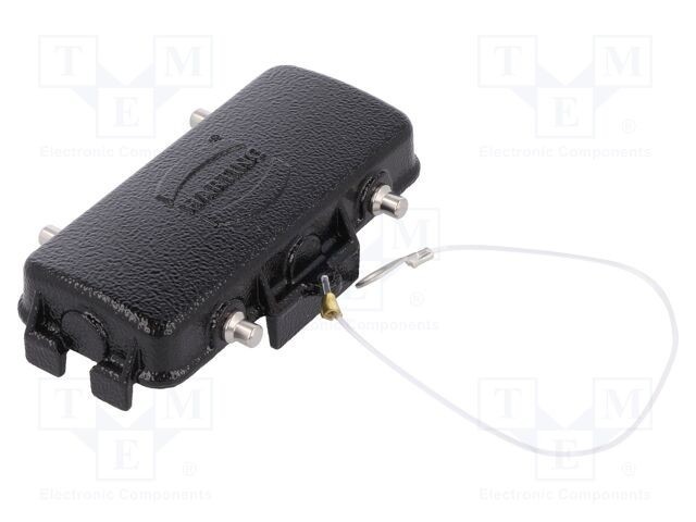 Capac protec&Aring;&pound;ie HARTING Han&Acirc;&reg; B dimensiune 16B aliaj aluminiu negru
