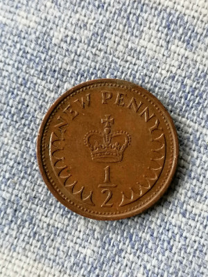 MONEDA - 1/2 PENNY 1971 - MAREA BRITTANIE foto