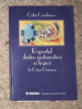 Raportul dintre matematica si logica la Octav Onicescu / Calin Candiescu