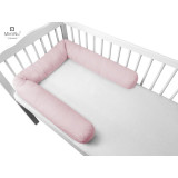 Aparatoare tip rulou pentru patut MimiNu lungime 180 cm din bumbac Colectia Royal Powder Pink