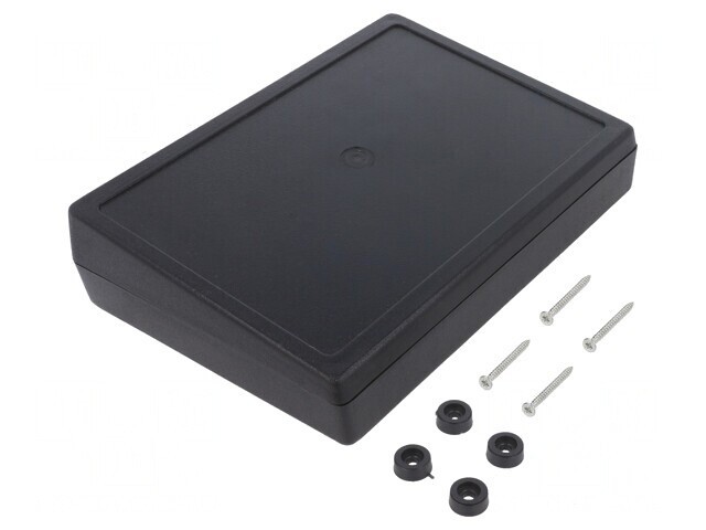 Carcasă desktop ABS neagră 139,5x190x49 mm