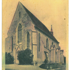 3984 - SIGHISOARA, Church, Romania - old postcard - used