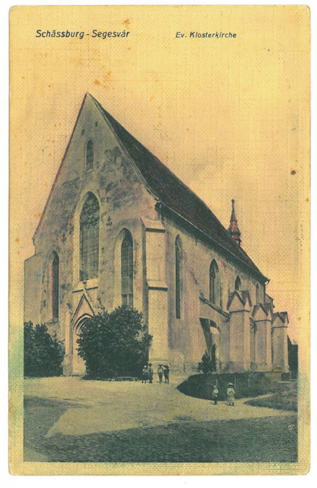 3984 - SIGHISOARA, Church, Romania - old postcard - used