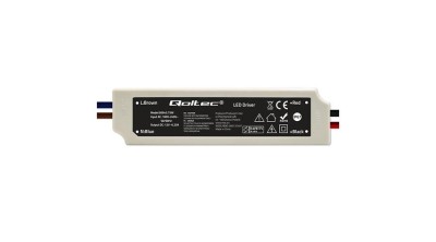 Driver LED Qoltec IP67 75W | 12V | 6.25A | Rezistent la apă | Alb foto