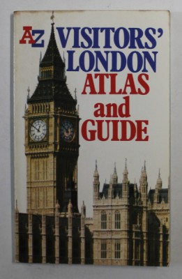 A -Z VISITOR &amp;#039;S LONDON ATLAS AND GUIDE , ANII &amp;#039;80 , FORMAT DE BUZUNAR foto