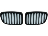 Grila masca fata fata BMW X1 (E84), 2012-08.2015, partea stanga, negru, negru lucios; TUNING,