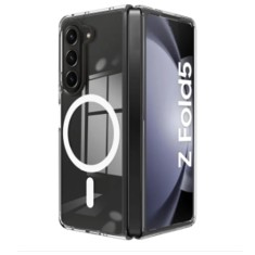 Husa magsafe compatibila samsung galaxy fold 5, atasare magnetica, clear case, transparent foto