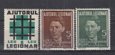 ROMANIA 1940 AJUTORUL LEGIONAR SERIE MNH foto