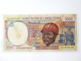 Cumpara ieftin Rara! Gabon 5000 Francs 1994,bancnota din imagini plastifiata/laminata la cel mai mic pret