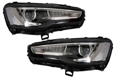 Faruri LED DRL Mitsubishi Lancer (2007-2017) Dual Projector Semnal Secvential Dinamic Performance AutoTuning foto