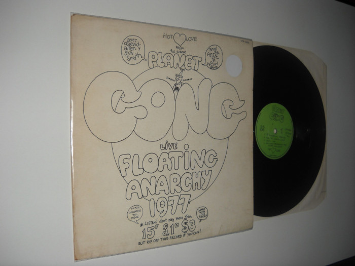 Planet Gong (cu Daevid Allen): Live Floating Anarchy 1977 (1978) vinil, VG+/VG+