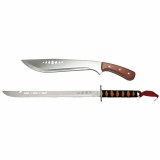 Cumpara ieftin Set sabie de vanatoare, DEPOX&reg;, Japan Soul si maceta vanatoare Age of Safari, otel inoxidabil