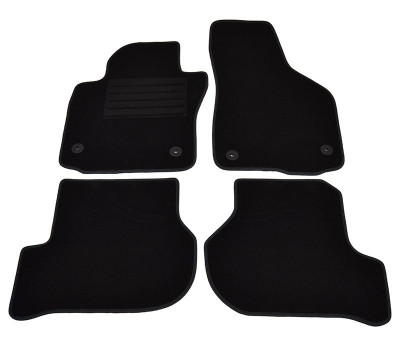 Covorase mocheta Seat Leon 9/2005-05.2012 Negru, set de 4 bucati foto