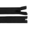 Fermoar plastic detasabil, spiralat, lung pentru cort 340 cm Negru