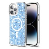 Husa pentru iPhone 14 Pro Max - Techsuit Sparkly Glitter MagSafe - Blue
