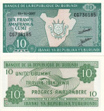 BURUNDI 10 francs 2007 UNC!!!