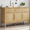VidaXL Dulap FLORO, maro ceară, 114x43x74 cm, lemn masiv pin 374023
