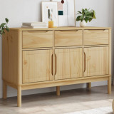 VidaXL Dulap FLORO, maro ceară, 114x43x74 cm, lemn masiv pin 374023