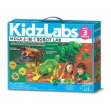 Mega laborator de robotica, 4M, Kidzlabs, 3 roboti
