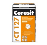 Glet pentru finisaje fine, pe baza de ciment, Ceresit CT 127, interior, 20 kg