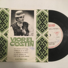 * Viorel Costin, disc single 7" vinyl, muzica populara folclor Maramures 45