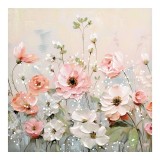 Cumpara ieftin Tablou canvas Rozy I 80x3x80 cm