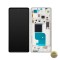Display cu Touchscreen Motorola Edge 30 Pro cu Rama Argintiu (Stardust White) Service Pack 5D68C20277