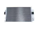 Condensator aer conditionat Ford Focus 20; motor 1.0 Ecoboost, dimensiuni [mm]: 595x350x16, uscator integrat, iesire 22,6mm, intrare 22,6mm;