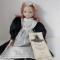 Papusa vintage (anii 90) de colectie, Guy Luy I Hubert Studio Lalek, Polonia Cracovia, Chambermaid, design de Izabelle BR 1992 Krakow