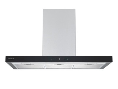 Hota decorativa Tesla DC900AXB, T-shape, 90cm1 motor DC 75W, 630m3/h, display foto