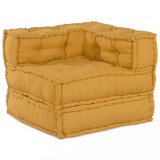 vidaXL Puf modular galben 70x70x54 țesătură 4019037
