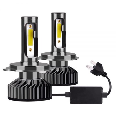 Set 2 Becuri auto H4 F2 LED, 100W/set, canbus, doua faze foto