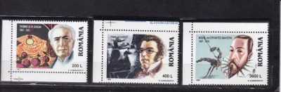 1997 LP 1428 PERSONALITATI ALE STIINTEI SI CULTURII UNIVERSALE SERIE MNH foto