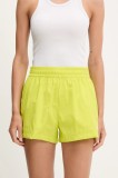 The North Face pantaloni scurți Class V Pathfinder culoarea verde, uni, high waist, NF0A8BJ1JE31